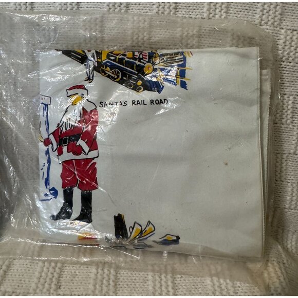VTG MCM Inflatable Christmas Themed Inflatable Beach Bag and Pillow Combination - Picture 3 of 5